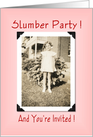 Slumber Party invitation card