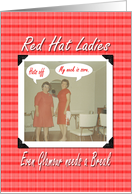 Red Hat Ladies - Funny card