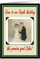 Simple Wedding Invitation - FUNNY card