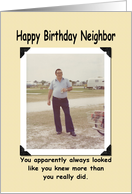 Neighbor Birthday card