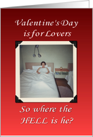 Late Lover - FUNNY card