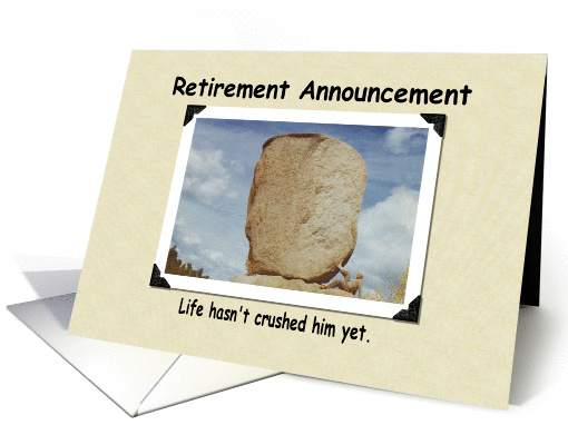 Retirement Announcement - FUNNY card (362465)