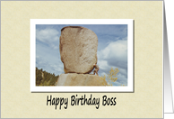 Happy Birthday Boss card