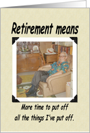 Retirement Announcement - FUNNY card
