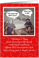 FUNNY Custom Valentine I Love You - Retro card