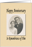 Anniversary Remembrance - of Him card