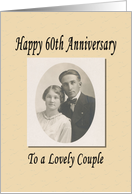 60th Anniversary - Lovely Couple card