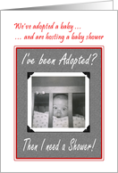 Adopted Baby Shower invitation card