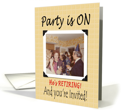 Retirement party for Him card (367343)