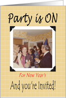 New Years Party card