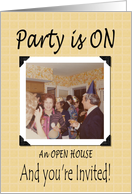 Open House Party card