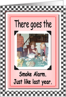 Step mom Smoke Alarm Birthday card