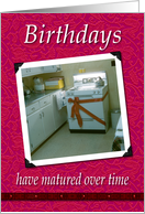 Stovetop Birthday - Funny card