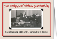 Business Birthday - Funny card