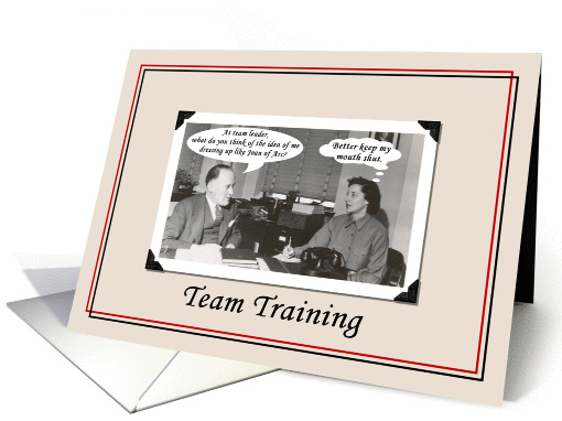 Team Training - Funny card (383590)