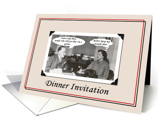 Dinner Invitation - Funny card (383605)