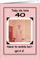 40th Birthday - FUNNY card