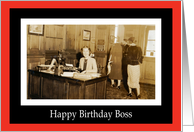 Happy Birthday Boss from Group card