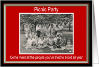 Picnic Party Invitation - FUNNY card