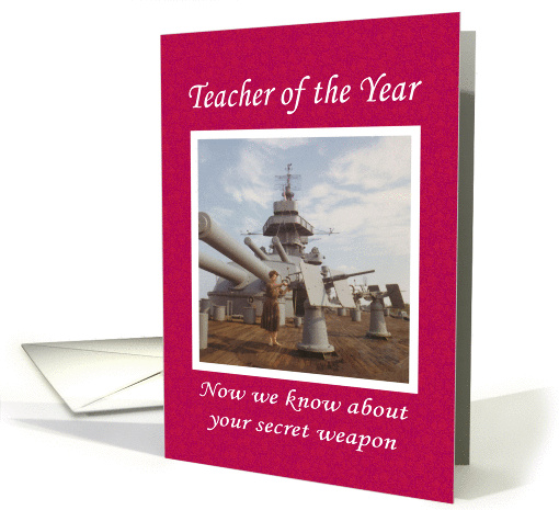 Teacher of the Year Congratulations card (406164)