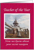 Teacher of the Year Congratulations card