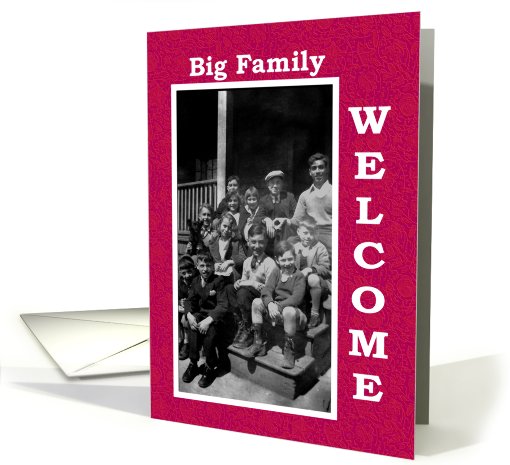 Big Family Welcome card (410120)