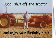 Farmer Dad Birthday card