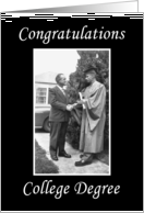 College Graduation Congratulations card