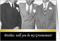 CLASSY Groomsman - Brother card