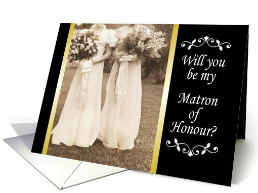 Maid of Honour - Classy Vintage card (425589)