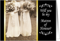 Maid of Honour - Classy Vintage card
