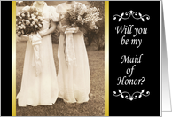 Maid of Honor - Friend card