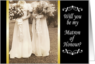 Matron of Honour card