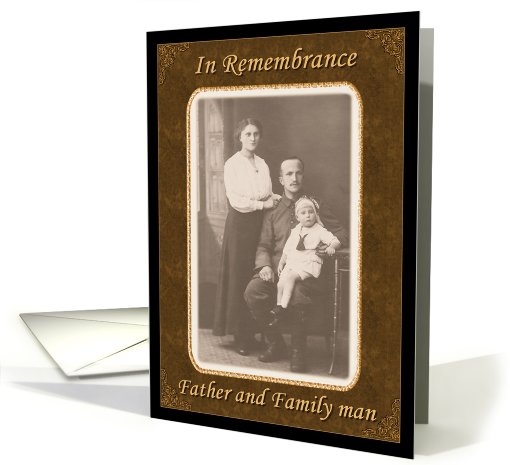 Father's Day Remembrance card (427657)