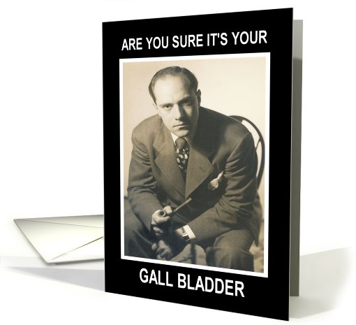 Get Well - Gall Bladder - Retro card (437260)