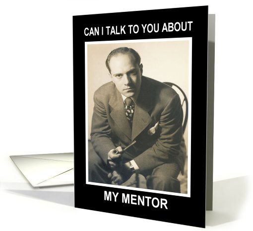 Mentor Birthday - Retro Funny card (440574)