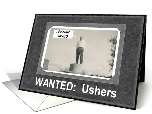 I CAVED !  Usher Invitation card (442122)