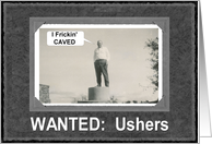 I CAVED ! Usher Invitation card