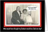 Congratulations Godson - Becoming a Dad card