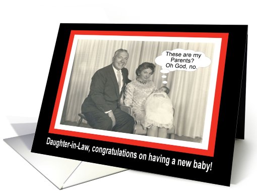 Congratulations daughter-in-law  - New Baby card (442252)