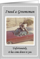 Be my Groomsman - Funny card