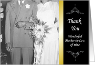 Thank You Mother of Bride from Groom card