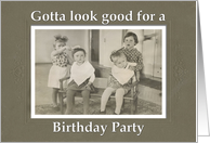Birthday Party Invitation - Retro card