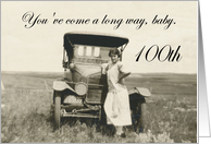 100th Birthday for her - humor card