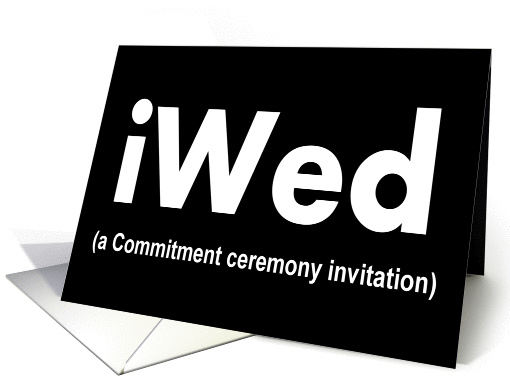 Commitment Ceremony Invite card (496292)