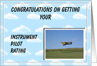 INSTRUMENT PILOT Congratulations card