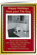 Christmas from the Tile Guy card