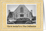 Nun Ordination Invitation card