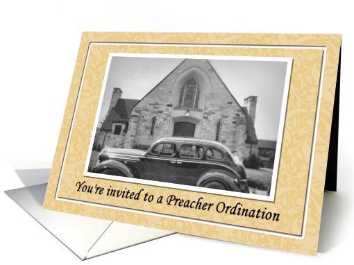 Preacher Ordination Invitation card (505440)