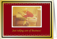 Plumber Holiday thank You to Customers card